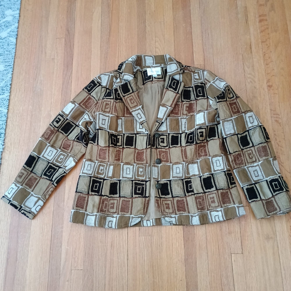 Erin London Geometric Patterned Women's Jacket